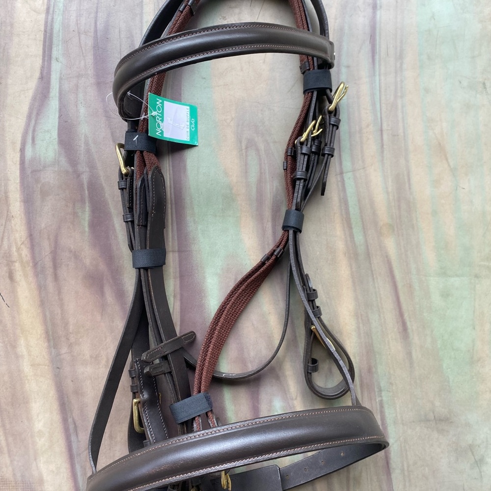 Norton Brown Leather Horse draft Bridle